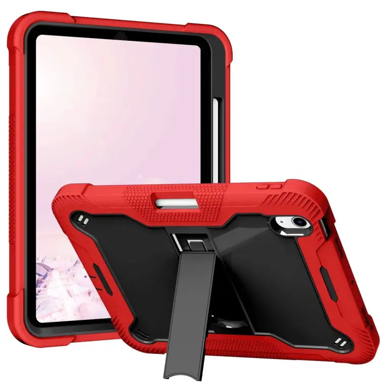 Silicone + PC Shockproof Tablet Case For iPad 10th Gen 10.9 2022 - For iPad 10th Gen 10.9 2022 / Red + Black - Apple