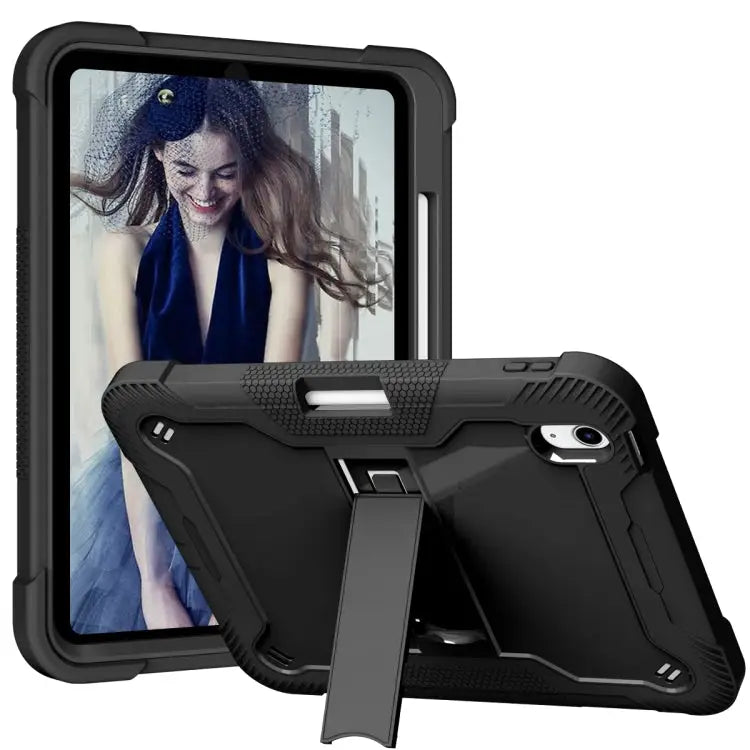 Silicone + PC Shockproof Tablet Case For iPad 10th Gen 10.9 2022 - For iPad 10th Gen 10.9 2022 / Black - Apple