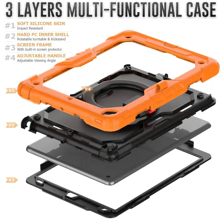 Silicone + PC Tablet Case For iPad 10.2 2021 / 2020 / 2019 - Apple Accessories