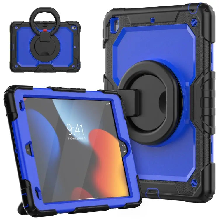 Silicone + PC Tablet Case For iPad 10.2 2021 / 2020 / 2019 - For iPad 10.2 2021 / 2020 / 2019 / Black + Dark Blue