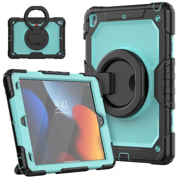 Silicone + PC Tablet Case For iPad 10.2 2021 / 2020 / 2019 - For iPad 10.2 2021 / 2020 / 2019 / Black + Light Blue