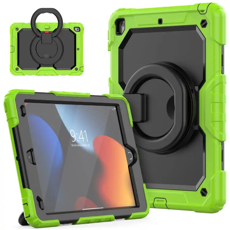 Silicone + PC Tablet Case For iPad 10.2 2021 / 2020 / 2019 - For iPad 10.2 2021 / 2020 / 2019 / Yellow Green + Black