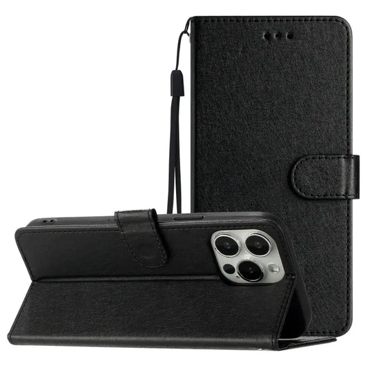 Silk Texture Horizontal Flip Leather Phone Case For iPhone 16 Pro Max For iPhone 16 Pro For iPhone 16 Plus For iPhone
