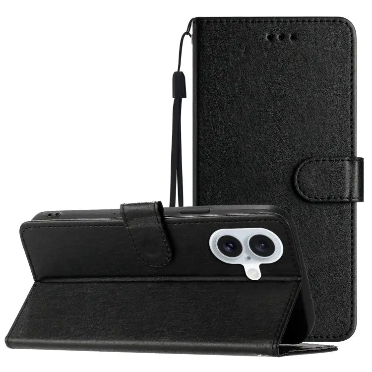 Silk Texture Horizontal Flip Leather Phone Case For iPhone 16 Pro Max For iPhone 16 Pro For iPhone 16 Plus For iPhone