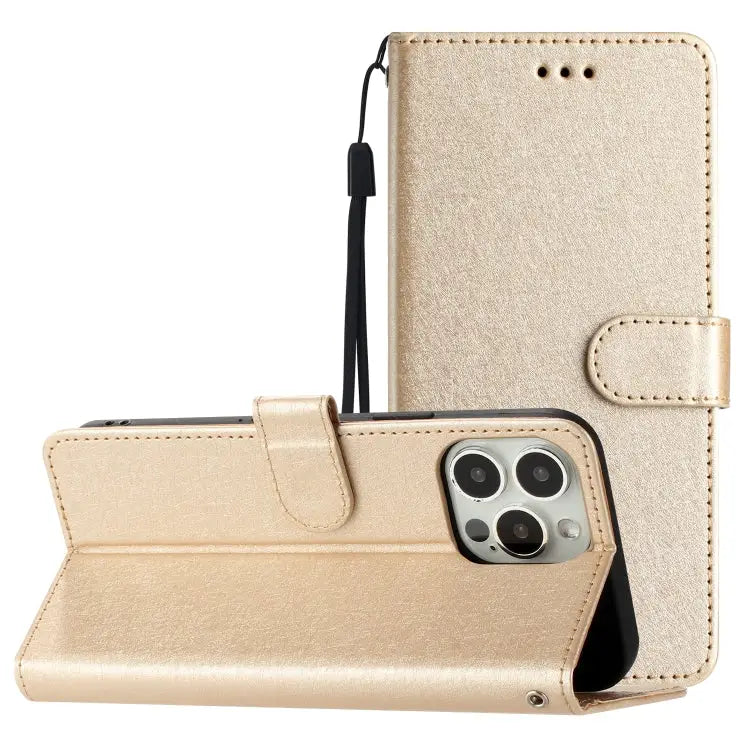 Silk Texture Horizontal Flip Leather Phone Case For iPhone 16 Pro Max For iPhone 16 Pro For iPhone 16 Plus For iPhone
