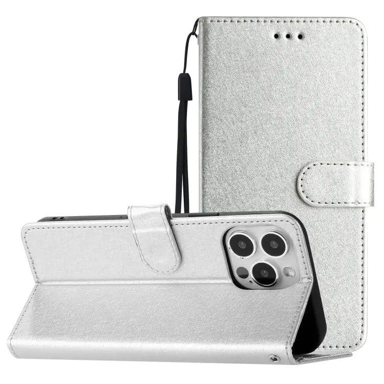 Silk Texture Horizontal Flip Leather Phone Case For iPhone 16 Pro Max For iPhone 16 Pro For iPhone 16 Plus For iPhone