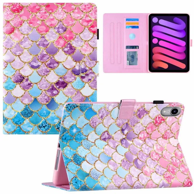 Silk Texture Horizontal Flip Tablet Leather Case with Holder & Card Slot & Sleep / Wake-up Function For iPad mini 2024