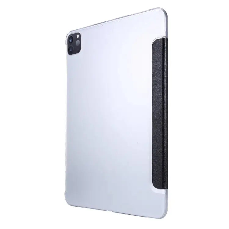Silk Texture Three-fold Horizontal Flip Leather Case with Holder & Pen Slot For iPad Pro 11 (2021) - Apple Accessories
