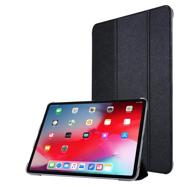 Silk Texture Three-fold Horizontal Flip Leather Case with Holder & Pen Slot For iPad Pro 11 (2021) - For iPad Pro 11