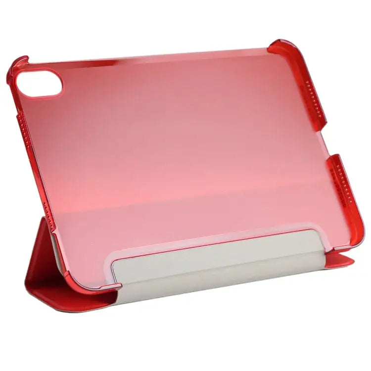 Silk Texture Three-fold Horizontal Flip Leather Tablet Case with Holder For iPad mini 2024 / mini 6 - Apple Accessories