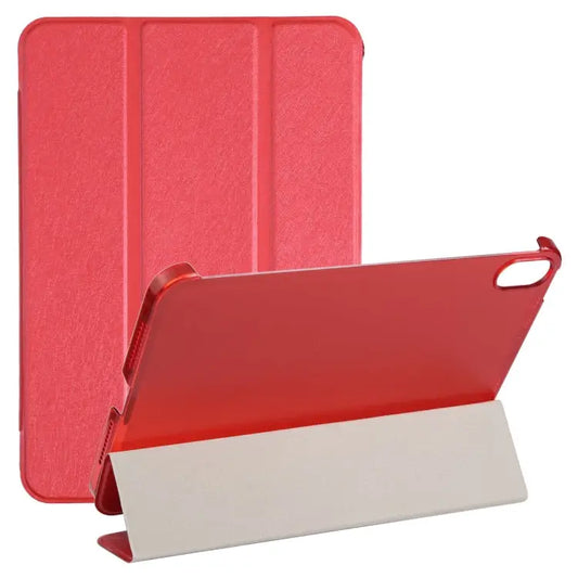 Silk Texture Three-fold Horizontal Flip Leather Tablet Case with Holder For iPad mini 2024 / mini 6 - For iPad mini