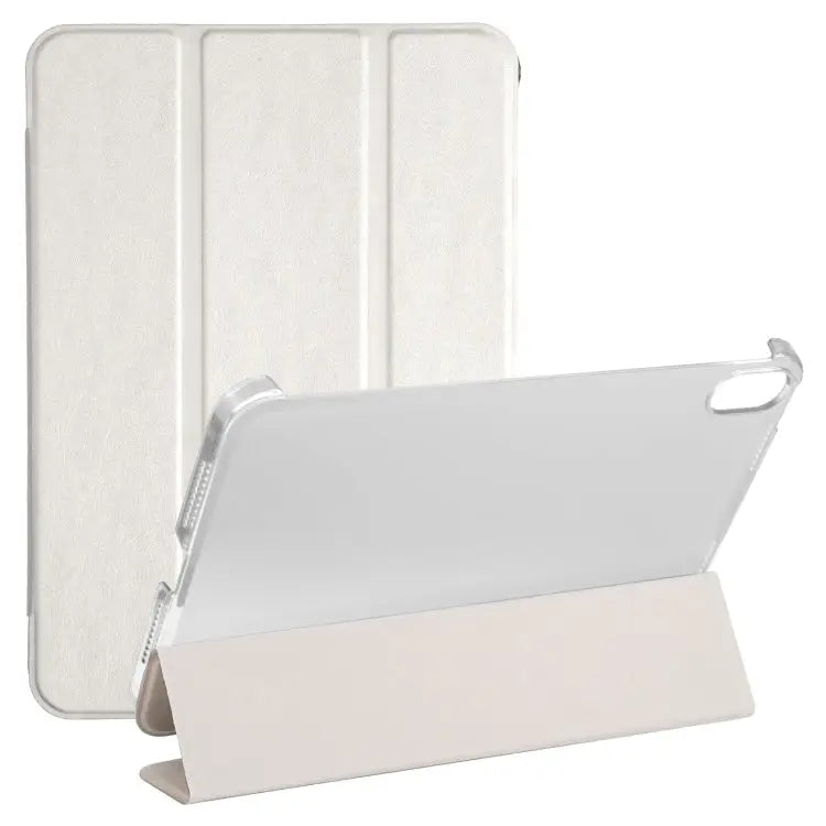 Silk Texture Three-fold Horizontal Flip Leather Tablet Case with Holder For iPad mini 2024 / mini 6 - For iPad mini