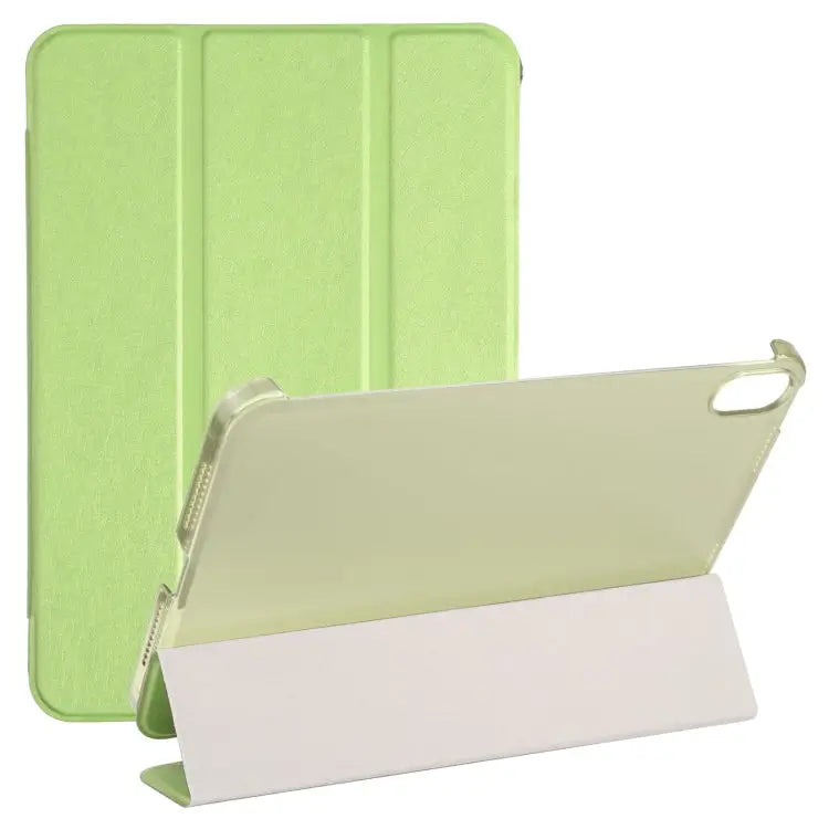 Silk Texture Three-fold Horizontal Flip Leather Tablet Case with Holder For iPad mini 2024 / mini 6 - For iPad mini