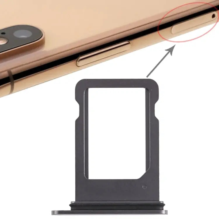 SIM Card Tray for iPhone XS (Single SIM Card) For iPhone XS For iPhone XS (Single) For XS - For XS / Black