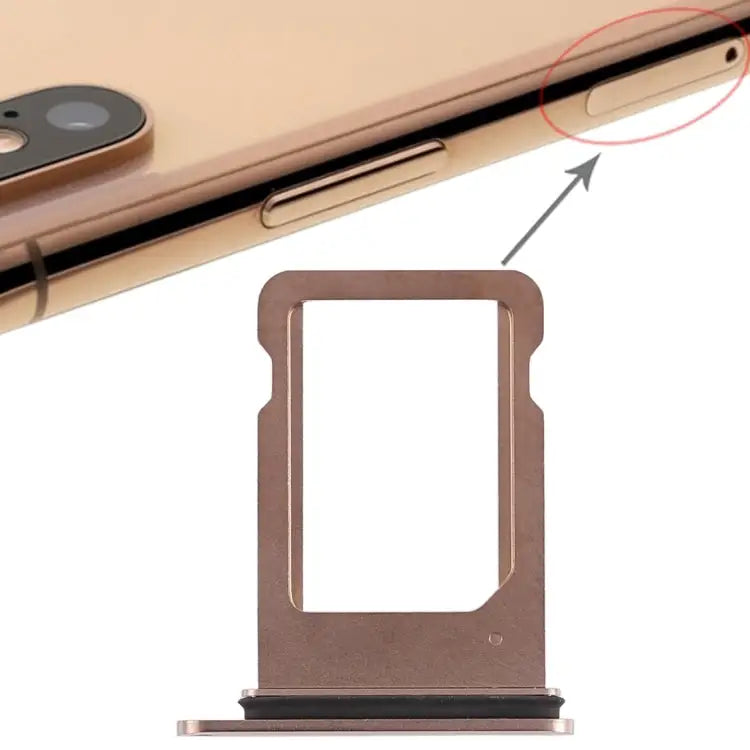 SIM Card Tray for iPhone XS (Single SIM Card) For iPhone XS For iPhone XS (Single) For XS - For iPhone XS / Gold