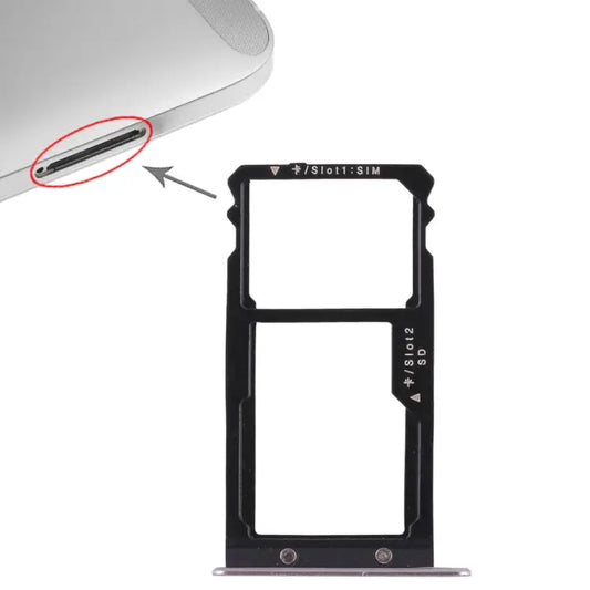 SIM Card Tray + SIM Card Tray / Micro SD Card for Huawei G8 For Huawei G8 - For Huawei G8 / Grey