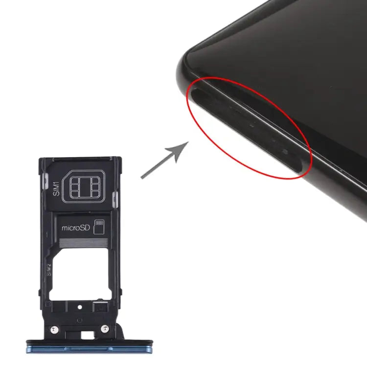 SIM Card Tray + SIM Card Tray + Micro SD Card Tray for Sony Xperia XZ2 For Sony Xperia XZ2 - For Sony Xperia XZ2 / Green