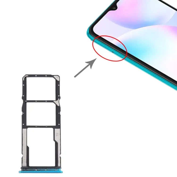 SIM Card Tray + SIM Card Tray + Micro SD Card Tray for Xiaomi Redmi 9A/Redmi 9C For Xiaomi Redmi 9A For Xiaomi iaomi