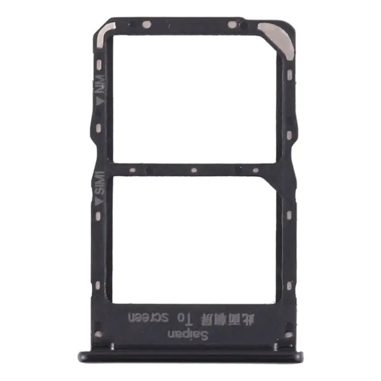 SIM Card Tray + NM Card Tray for Huawei Mate 30 Lite For Huawei Mate 30 Lite - For Huawei Mate 30 Lite / Black