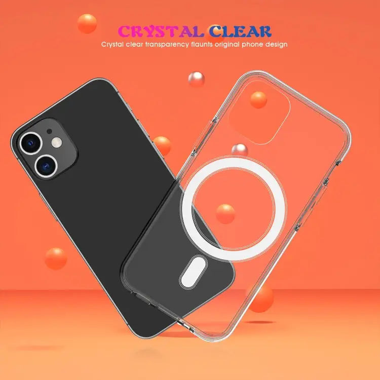 Simple Magnetic Ring All-inclusive Clear Crystal Acrylic PC +TPU Shockproof Case For iPhone 11 For iPhone 11 Pro