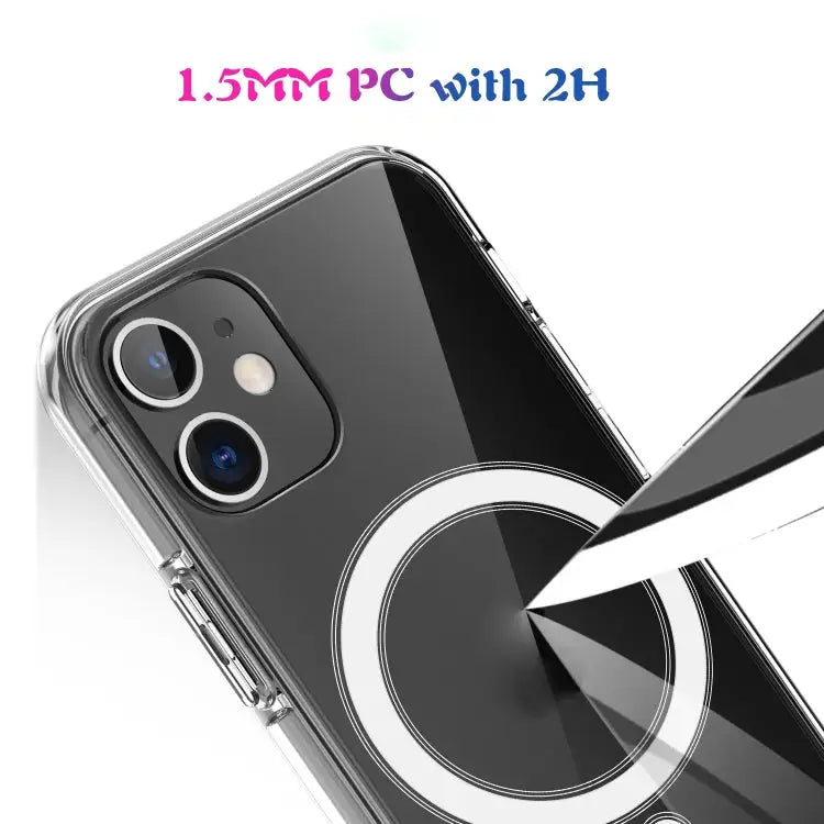 Simple Magnetic Ring All-inclusive Clear Crystal Acrylic PC +TPU Shockproof Case For iPhone 11 For iPhone 11 Pro