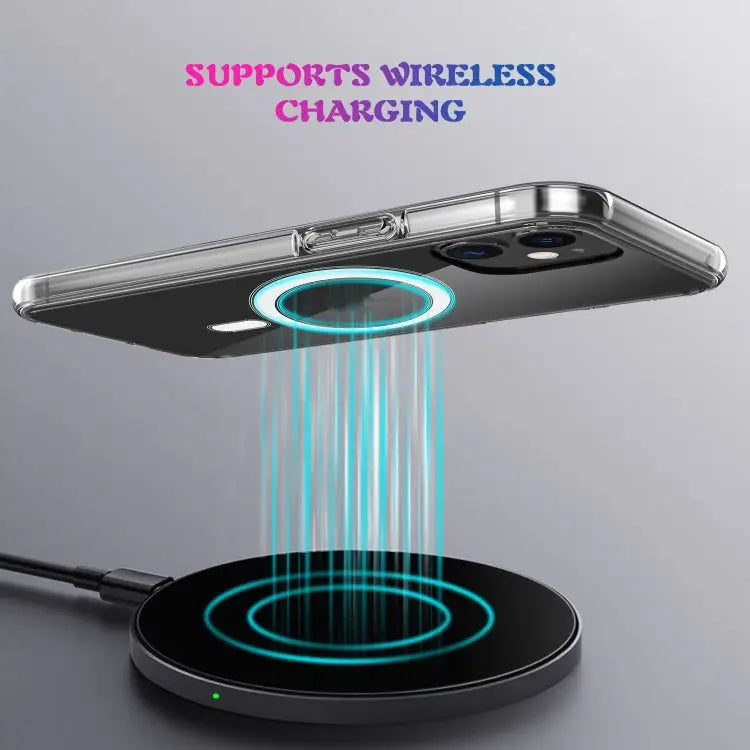 Simple Magnetic Ring All-inclusive Clear Crystal Acrylic PC +TPU Shockproof Case For iPhone 11 For iPhone 11 Pro