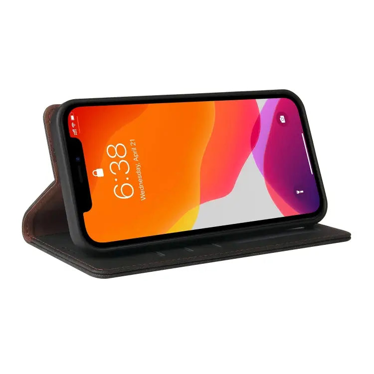 Simple Suction Closure Horizontal Flip Leather Case with Holder & Card Slot & Wallet For iPhone 12 mini For iPhone 11