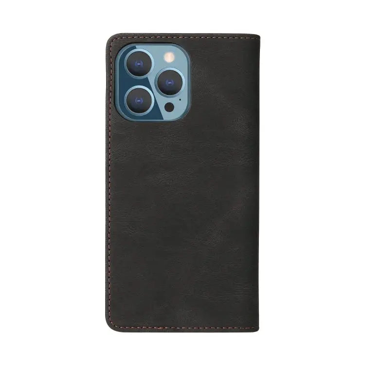 Simple Suction Closure Horizontal Flip Leather Case with Holder & Card Slot & Wallet For iPhone 13 Pro Max For iPhone
