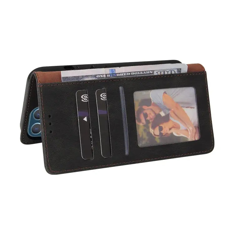 Simple Suction Closure Horizontal Flip Leather Case with Holder & Card Slot & Wallet For iPhone 13 Pro Max For iPhone