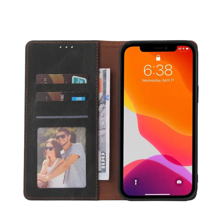 Simple Suction Closure Horizontal Flip Leather Case with Holder & Card Slot & Wallet For iPhone 12 mini For iPhone 11