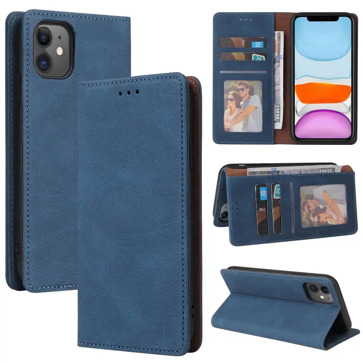 Simple Suction Closure Horizontal Flip Leather Case with Holder & Card Slot & Wallet For iPhone 12 mini For iPhone 11