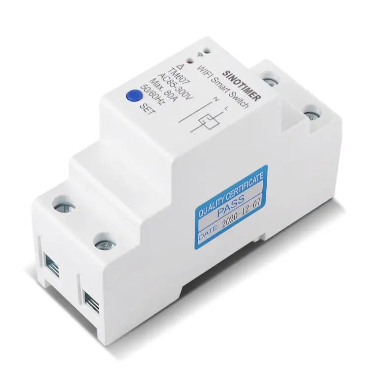 SINOTIMER TM607 Intelligent Wifi Timer Mobile App Home Rail Remote Control Time Switch 80A 85-300V TM607 - TM607