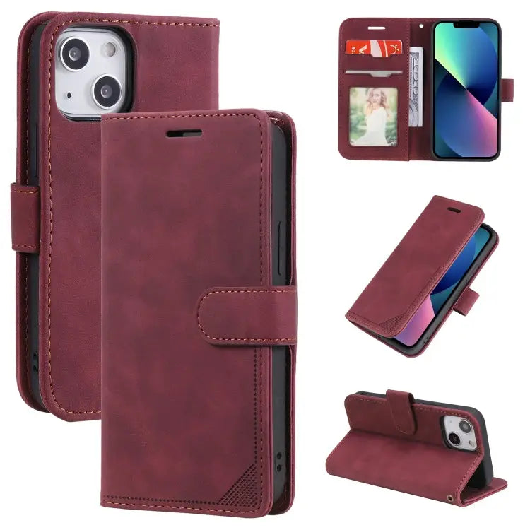 Skin Feel Anti-theft Brush Horizontal Flip Leather Phone Case For iPhone13 Pro Max For iPhone13 Pro For iPhone13