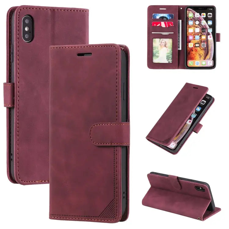 Skin Feel Anti-theft Brush Horizontal Flip Leather Phone Case For iPhone 11 Pro For iPhone 11 For iPhone XS Max