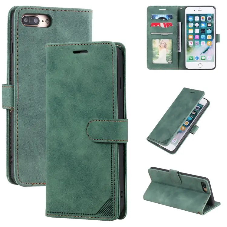 Skin Feel Anti-theft Brush Horizontal Flip Leather Phone Case For iPhone X / XS For iPhone SE 2022 / SE 2020 / 8 / 7
