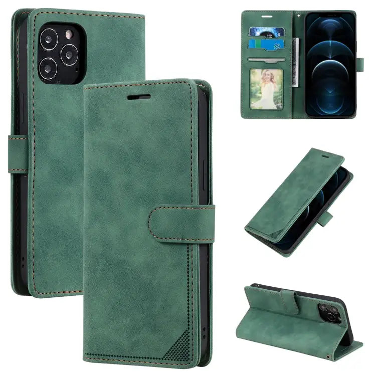 Skin Feel Anti-theft Brush Horizontal Flip Leather Phone Case For iPhone 12 Pro Max For iPhone 12 / 12 Pro For iPhone