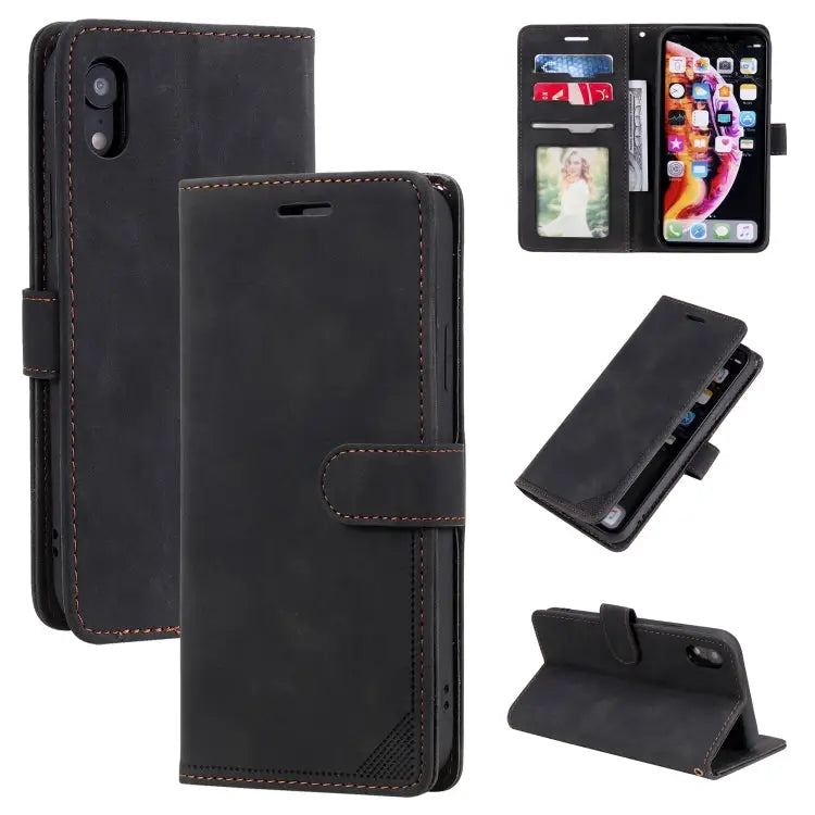 Skin Feel Anti-theft Brush Horizontal Flip Leather Phone Case For iPhone 11 Pro For iPhone 11 For iPhone XS Max