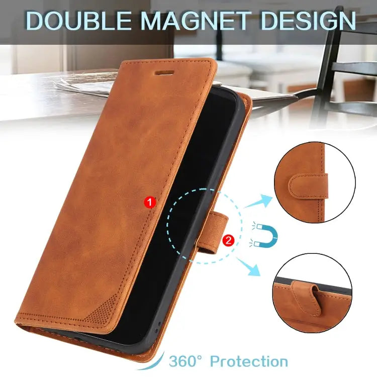 Skin Feel Anti-theft Brush Horizontal Flip Leather Phone Case For iPhone 12 Pro Max For iPhone 12 / 12 Pro For iPhone