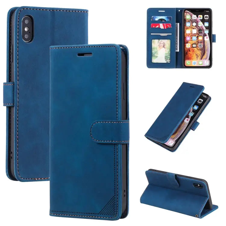 Skin Feel Anti-theft Brush Horizontal Flip Leather Phone Case For iPhone 11 Pro For iPhone 11 For iPhone XS Max