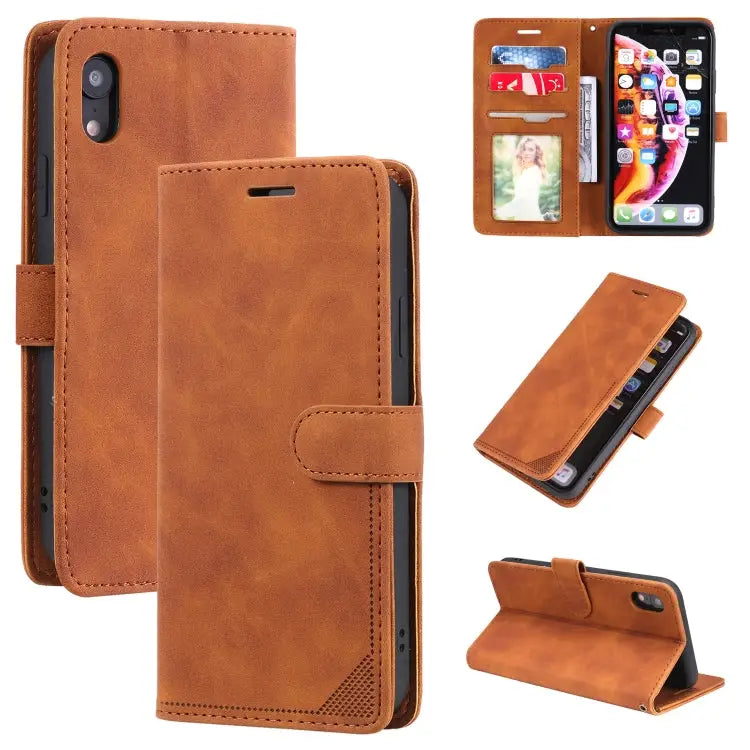 Skin Feel Anti-theft Brush Horizontal Flip Leather Phone Case For iPhone 11 Pro For iPhone 11 For iPhone XS Max