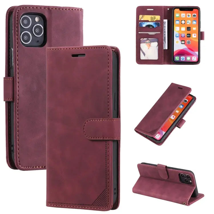 Skin Feel Anti-theft Brush Horizontal Flip Leather Phone Case For iPhone 11 Pro For iPhone 11 For iPhone XS Max