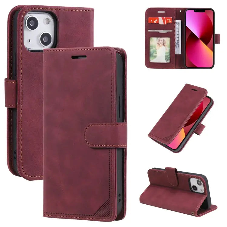 Skin Feel Anti-theft Brush Horizontal Flip Leather Phone Case For iPhone13 Pro Max For iPhone13 Pro For iPhone13