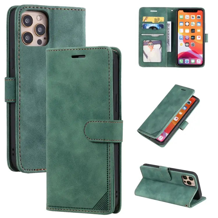 Skin Feel Anti-theft Brush Horizontal Flip Leather Phone Case For iPhone 12 Pro Max For iPhone 12 / 12 Pro For iPhone
