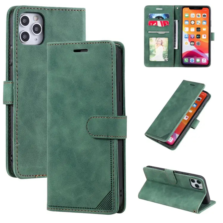 Skin Feel Anti-theft Brush Horizontal Flip Leather Phone Case For iPhone 12 Pro Max For iPhone 12 / 12 Pro For iPhone