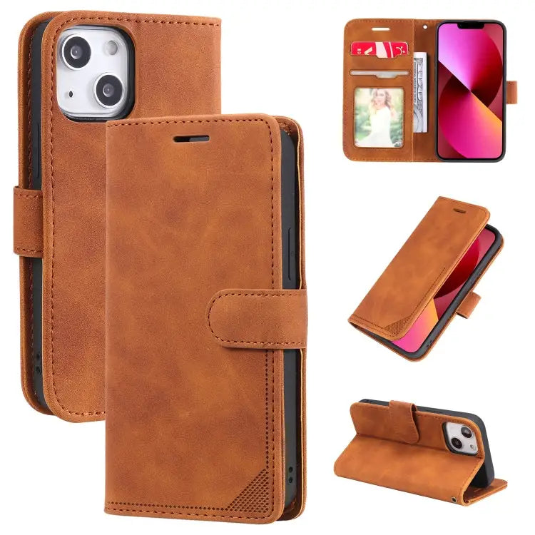 Skin Feel Anti-theft Brush Horizontal Flip Leather Phone Case For iPhone13 Pro Max For iPhone13 Pro For iPhone13