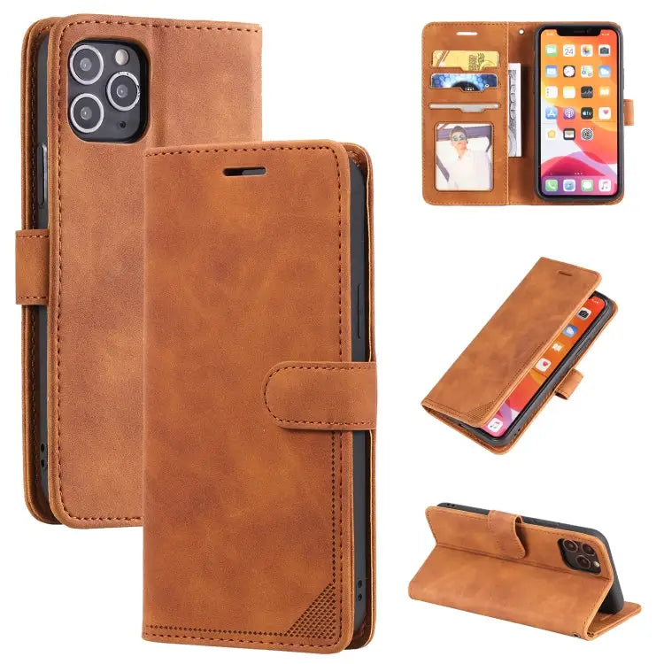 Skin Feel Anti-theft Brush Horizontal Flip Leather Phone Case For iPhone 11 Pro For iPhone 11 For iPhone XS Max