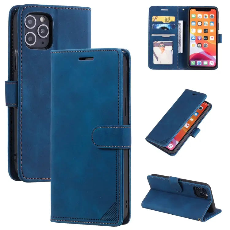 Skin Feel Anti-theft Brush Horizontal Flip Leather Phone Case For iPhone 11 Pro For iPhone 11 For iPhone XS Max