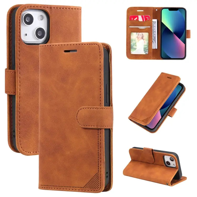 Skin Feel Anti-theft Brush Horizontal Flip Leather Phone Case For iPhone13 Pro Max For iPhone13 Pro For iPhone13