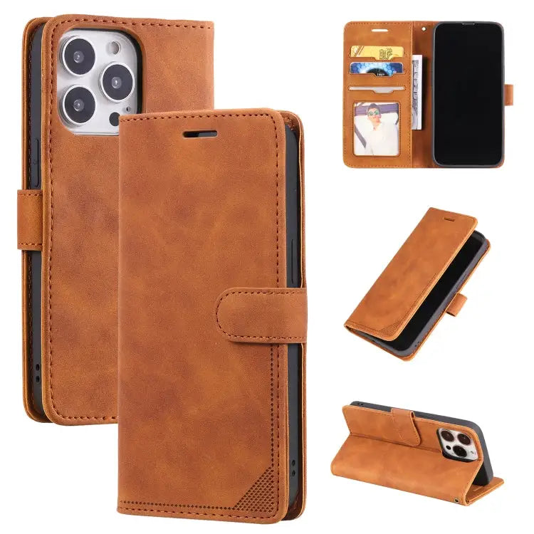Skin Feel Anti-theft Brush Horizontal Flip Leather Phone Case For iPhone13 Pro Max For iPhone13 Pro For iPhone13
