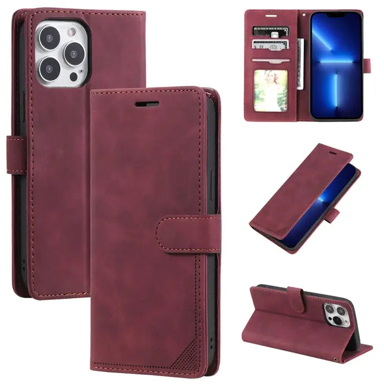 Skin Feel Anti-theft Brush Horizontal Flip Leather Phone Case For iPhone13 Pro Max For iPhone13 Pro For iPhone13